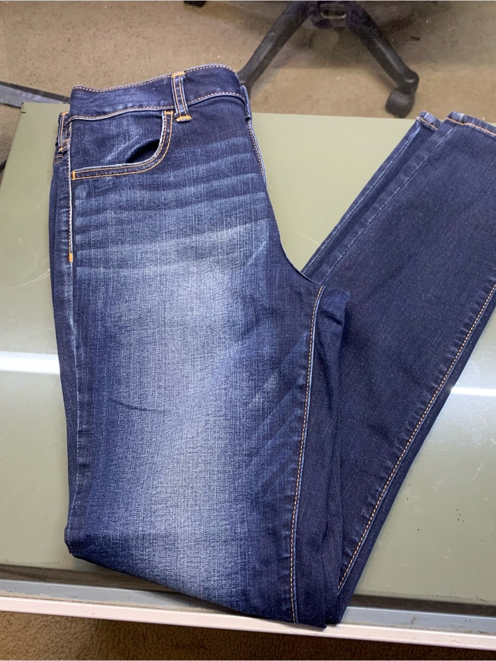 American Eagle Super Stretch Skinny Jeggings Dark Wash - Size 10 Long